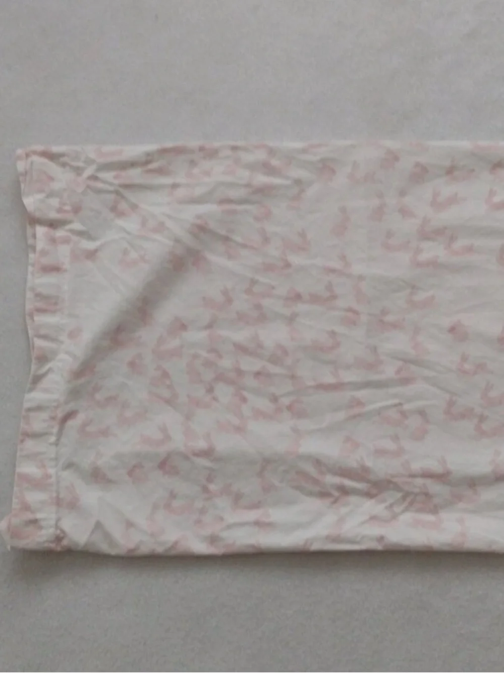 2 Pottery Barn Kids Pink Watercolor Bunny Organic Crib Fitted Sheets +pillowcase